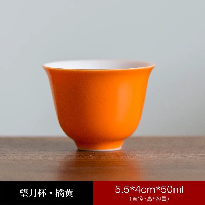 Jingdezhen nazik şin kung fu çay fincanı tək stəkan Yongle şirin ağ çay fincanı usta fincan ağ çini çay fincanı məişət kiçik çay fincanı