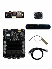 Simsiz dinamikdən DSP rəqəmsal qızdırmalı stereo sabvufer tws lövhə gücləndiricisi 70wx2+140w proqramı dəstəkləyir