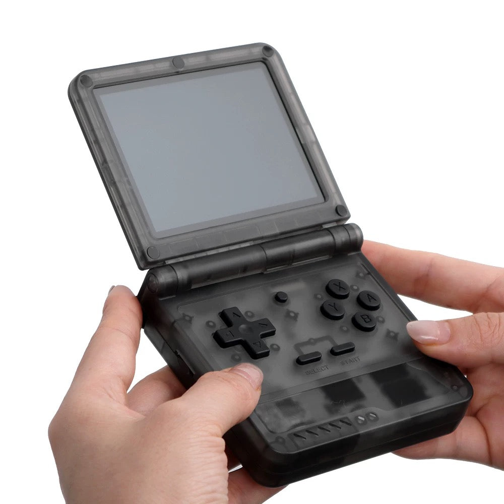 2026 yeni təkmilləşdirilmiş açıq mənbəli mini əl portativ qapaqlı qatlanan arcade retro gba cib oyun konsolu