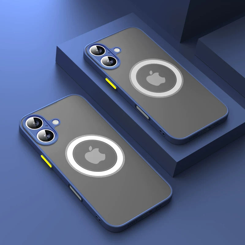 Yeni ultra nazik buzlu iPhone 17 korpusu, iPhone 16 Pro Max üçün uyğundur, tam örtüklü linza qoruyucu korpus, 15 Pro rəng bloklaması, 14 Plus silikon şəffaf Air premium qadın maqnit korpusu, 17 düymlük xarici korpus.