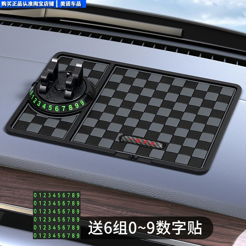 Avtomobil sürüşməyən döşəyi Yüksək temperatura davamlı Avto Avtomobil Dekorasiya Mərkəzi Konsolu Alət paneli Mobil Telefon Sabit Saxlama Məkanı Rezin Mat