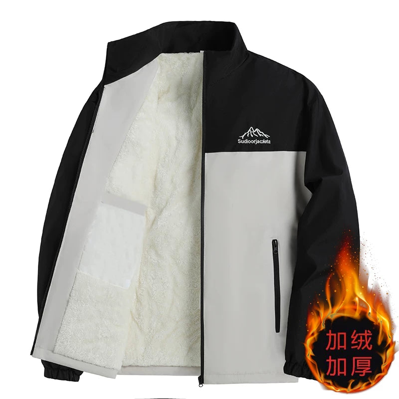 Kişilər üçün yaz və payız üst geyimləri: Dəbli və çoxfunksiyalı dayaqlı gödəkçə, külək və suya davamlı, nazik və boş forma