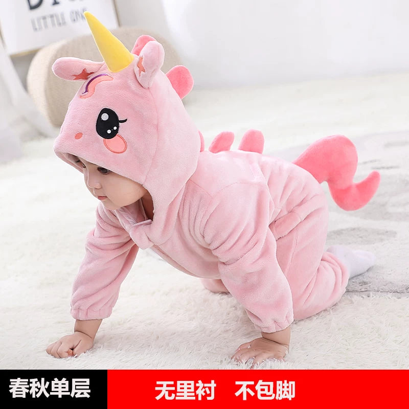 Körpə Yaz və Payız Topdan Dəsti, Dinozavr Pijamaları, Payız və Qış Körpə Romperləri, Super Şirin və Sevimli Geyimlər