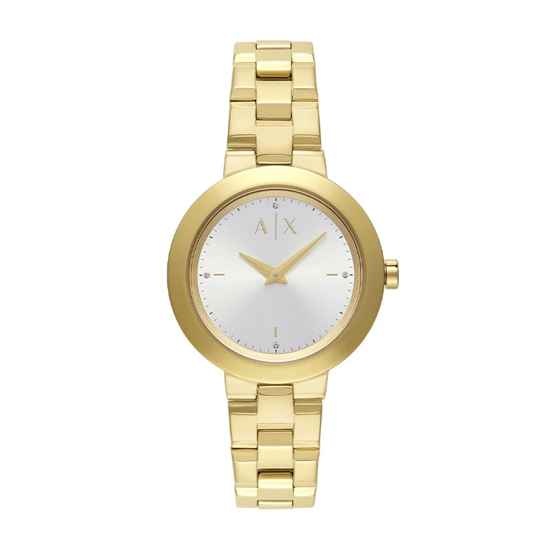 [Yeni il hədiyyəsi] ARMANI EXCHANGE / Armani Qış Yeni Qadın Kvars Saatı Paslanmayan Polad Qayışla