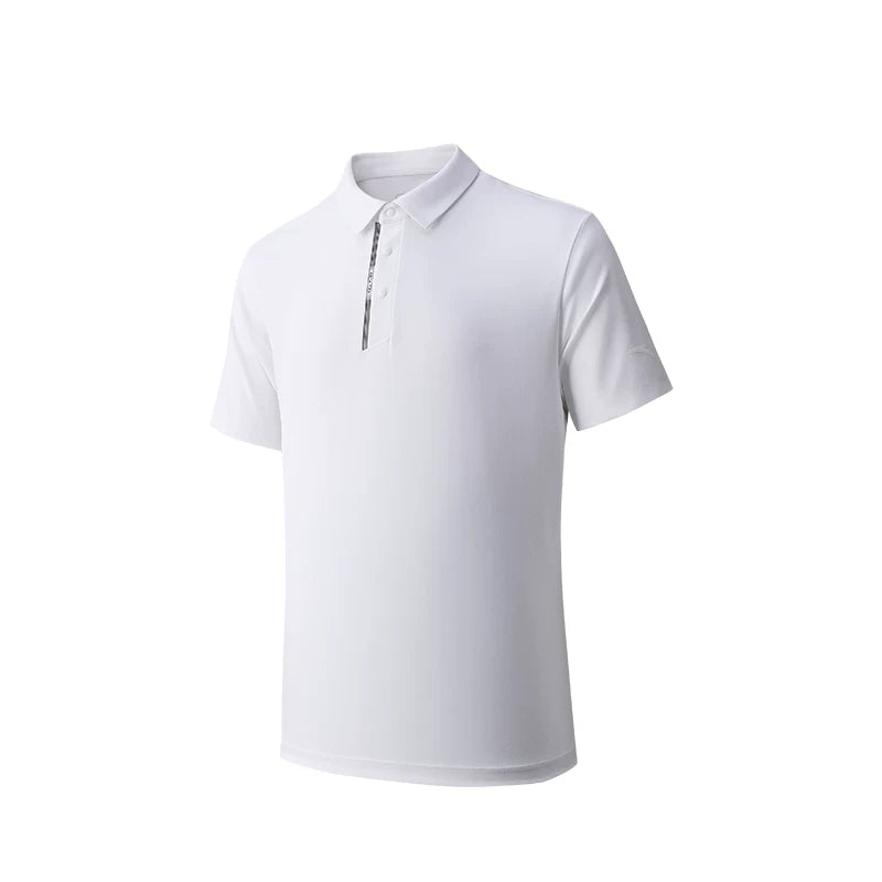 ANTA üslublu POLO köynək丨Atalar Günü hədiyyəsi biznes yaxa qısaqol kişi yeni buz ipək köynək idman top