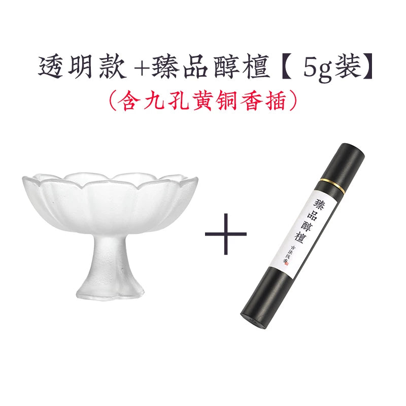 Çin üslublu Zen üslublu şirli lotus buxur yandırıcı, səndəl ağacı buxur tutacağı, xətt buxur bazası, evdə qapalı aromaterapiya brülörü