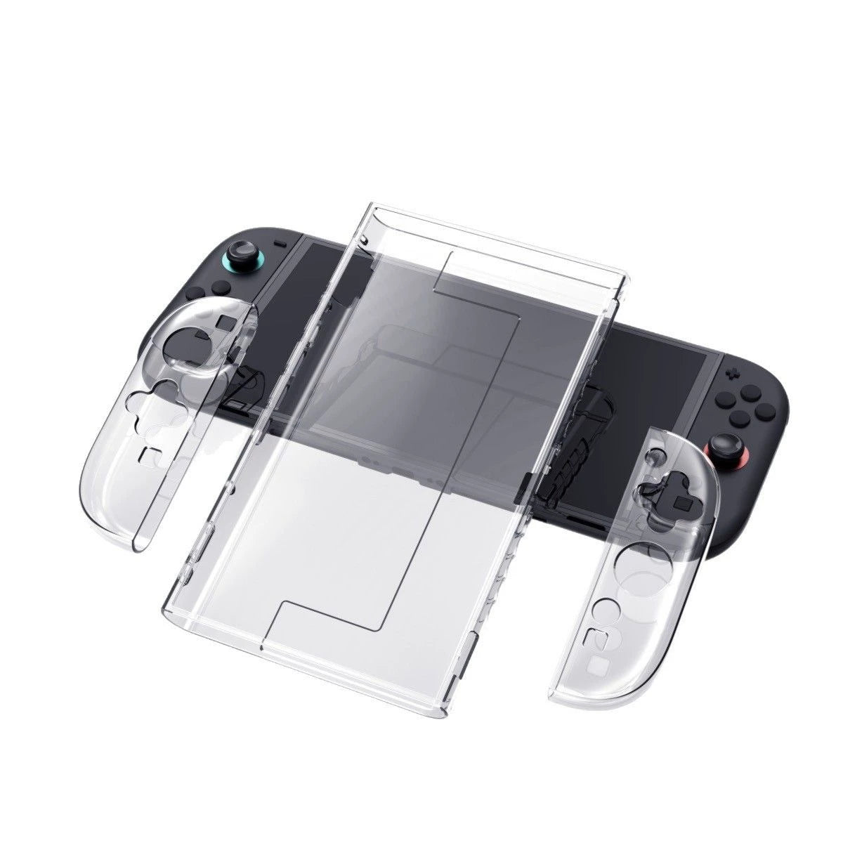 switch2 qoruyucu qutu oled yumşaq qabıq birləşdirilə bilən baza qoruyucu qutu lite hər şey daxil olan sərt qabıq NS kristal şəffaf qabıq