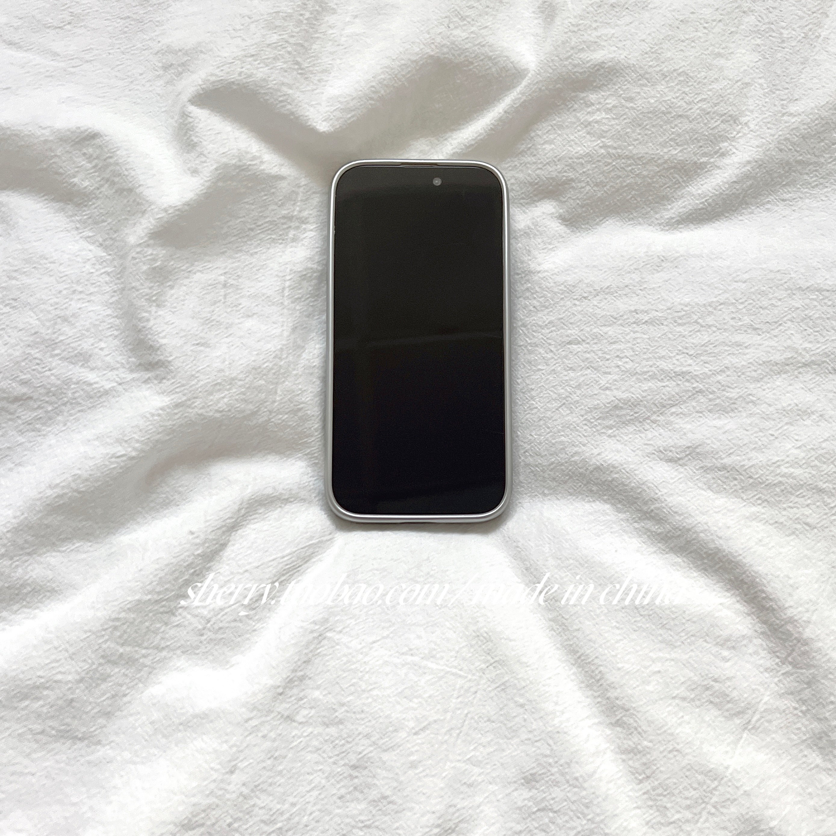 SHERRY*ins soyuq yüksək səviyyəli elektrolizlənmiş gümüş kənar boz ulduzlar Apple 17iProMax mobil telefon qutusu iPhone16Pro niş qız ürəyi 15 sadə 14 cizgi filmi 13 təzə