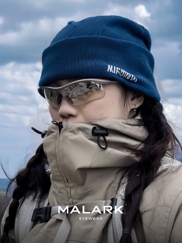 MALARK İdman Xarici Günəş eynəkləri Külək keçirməyən Velosiped eynəkləri Qadın Alpinizm və Xizək Əleyhinə UV Günəş eynəyi UV400
