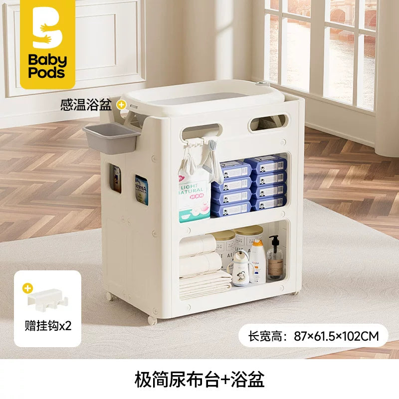 babypods uşaq bezi stolu körpə baxım masası yeni doğulan çoxfunksiyalı çıxarıla bilən dəyişən stol hamam beşik