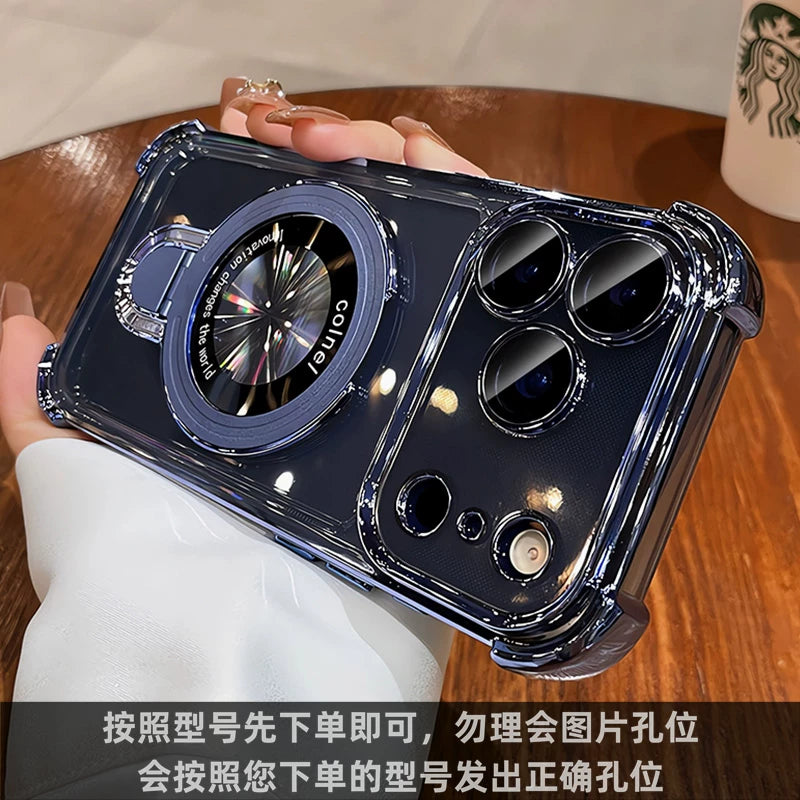 Premium görünüşlü iPhone 17 Pro Max telefon korpusu, hava yastığı düşməsindən qorunma, iPhone 16 Pro qoruyucu korpus, 15 maqnit dayaq, 14 nazik və şəffaf, 13 tam örtük, 12 silikon Plus yumşaq korpus, yeni Air modeli.