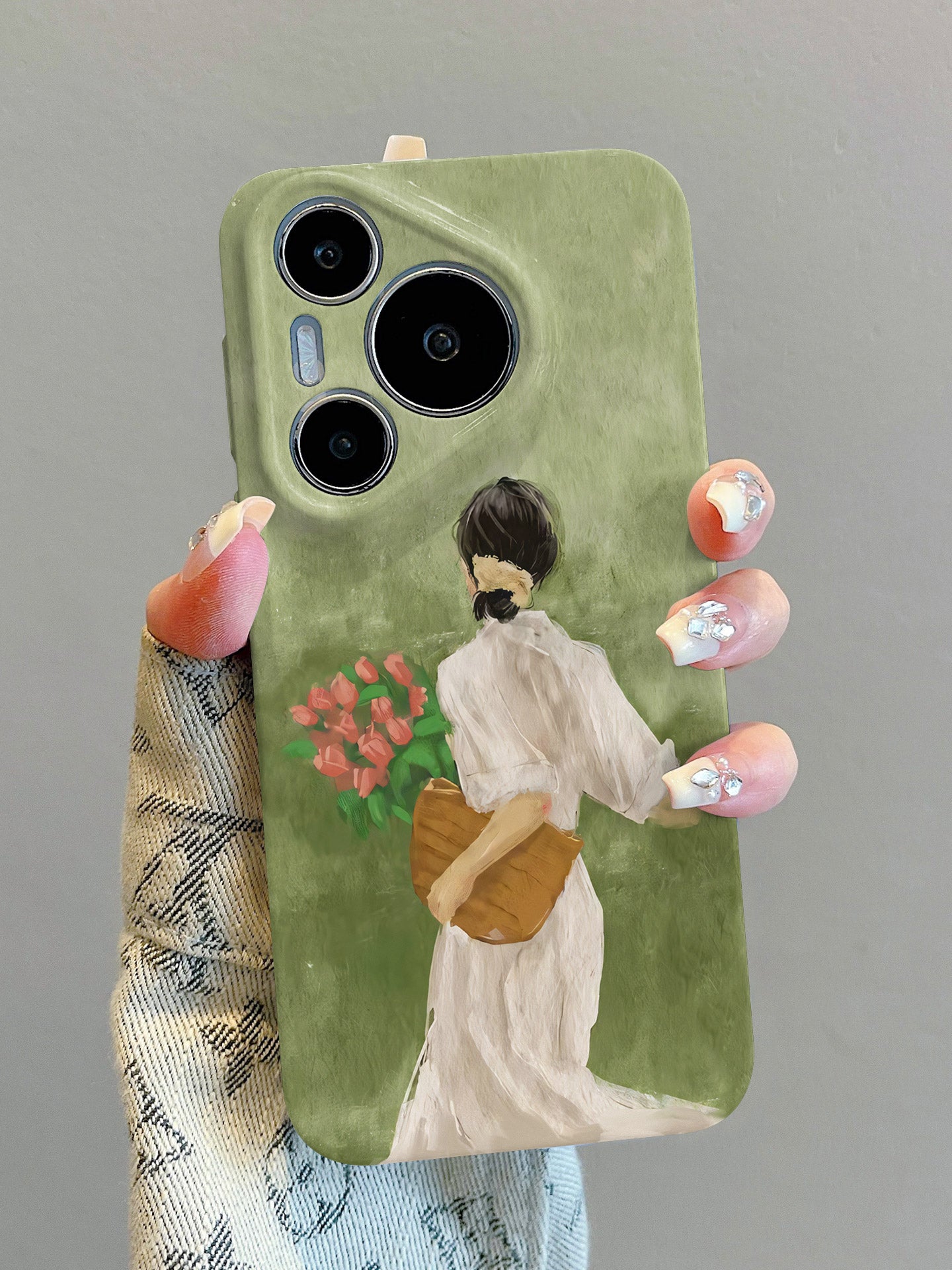 Apple Huawei vivo Xiaomi oppo Redmi Honor OnePlus iPhone17 mobil telefon üçün uyğundur 16Promax film 15 bahar yağlı boya qız 14 yeni model 13 isti model 12 gözəl görünüşlü Mate80
