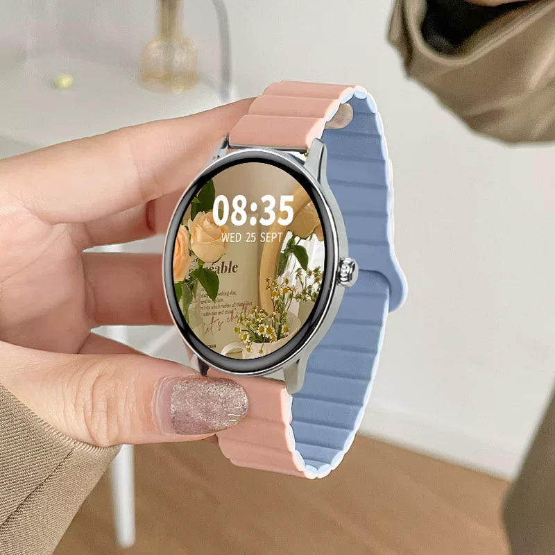 Yetkin qadınlar üçün qədim üslublu ağıllı saat 2026 yeni Bluetooth zəng sağlamlığı çoxfunksiyalı diskli idman elektron saatı