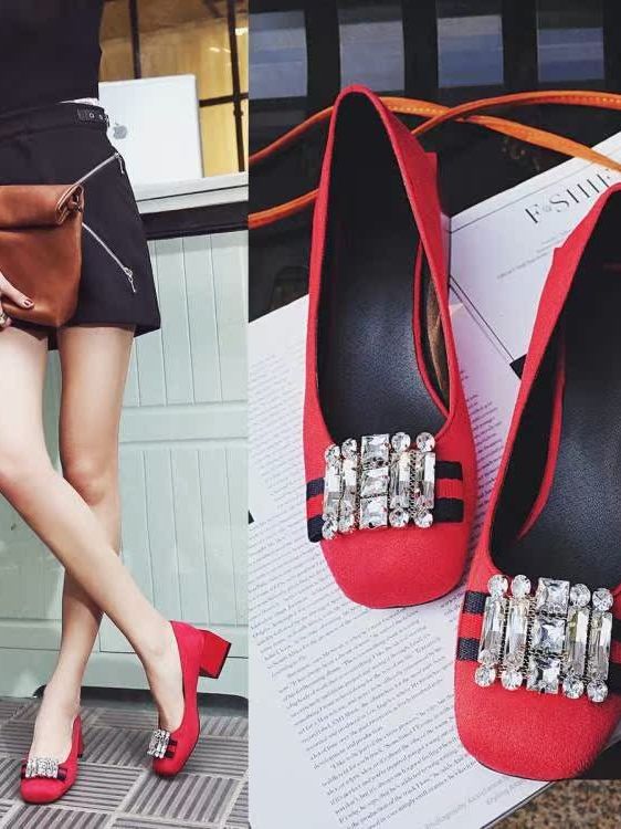 Qadın ayaqqabıları yaz və yay pərçimləri Rhinestone tənbəl ayaqqabılar