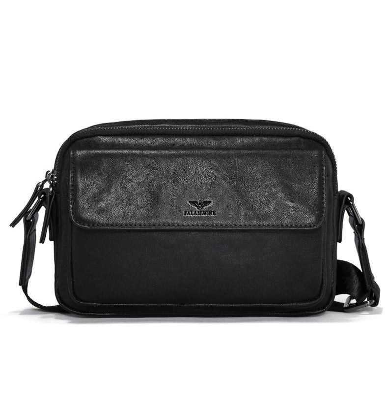 Fala Armani genuine leather crossbody bag, small bag, new style, fashionable, large capacity, cowhide leather daily shoulder bag, city bag.