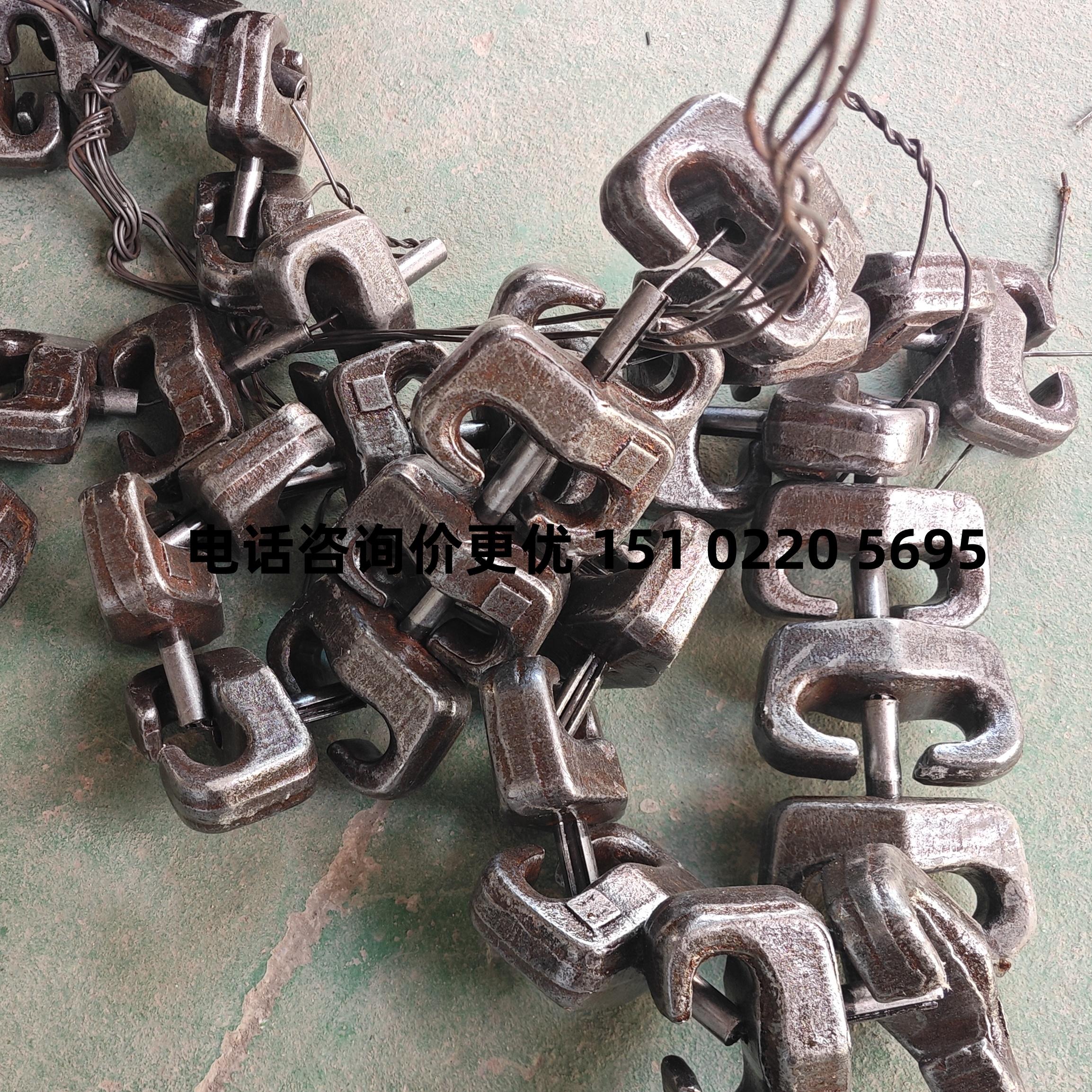 50 Forklift çəngəl təkər zənciri Yüksək aşınmaya davamlı külçə birləşdirici qandal Aksesuarlar Yükləyici təkər qoruyucu zənciri birləşdirən qandal