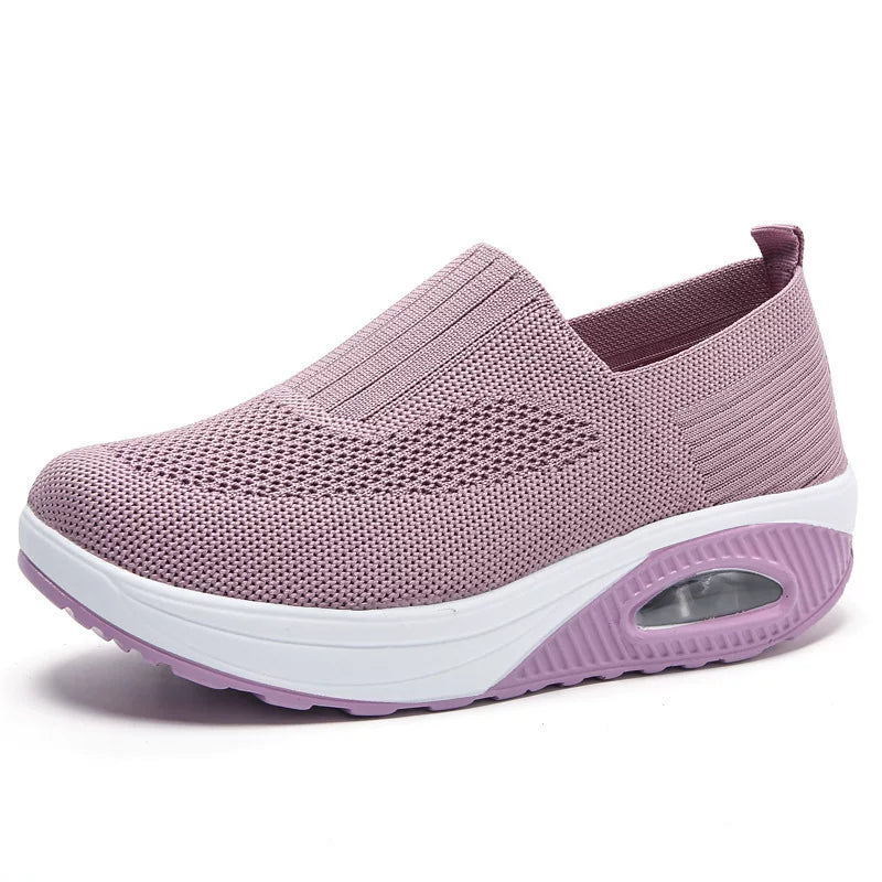 1 Slip-on Rocking Qadın Ayaqqabıları Qalın dabanlı Hava Yastığı Lazy