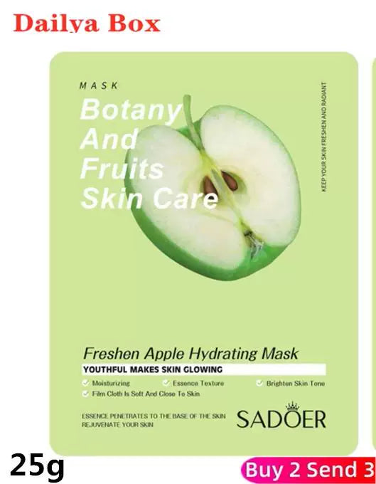 10 ədəd Bitki Üz Maskası Gözəllik Dəri Baxımı Üz Maskaları Kosmetika