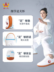 Qadınlar üçün Tai Chi ayaqqabıları, yumşaq inək dərisi və tendon dibi, yay yeni döyüş sənəti ayaqqabıları, kişilər üçün peşəkar Tai Chi məşq ayaqqabıları, əsl dəri