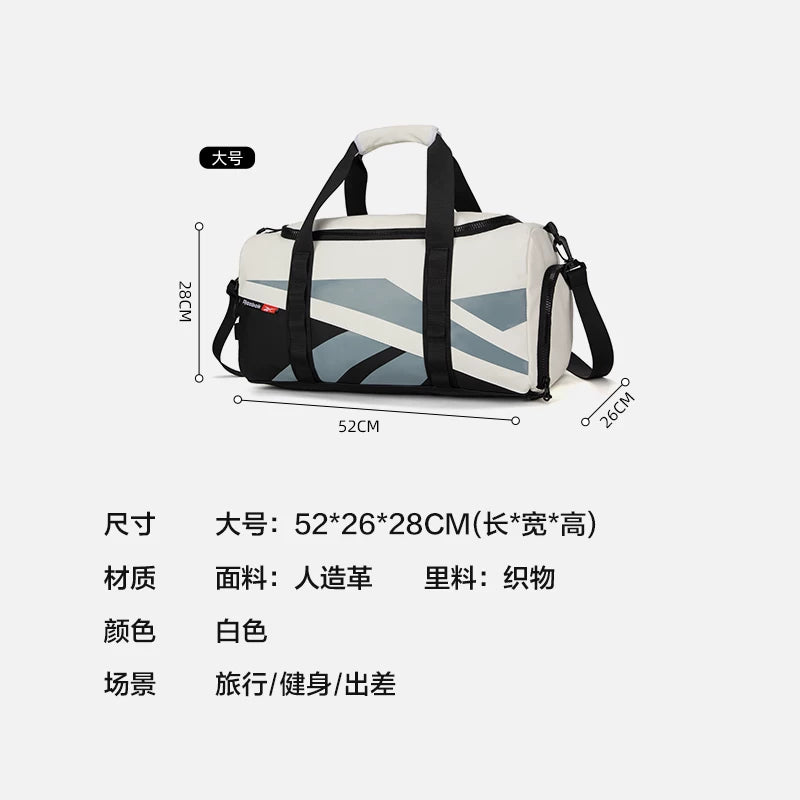 Reebok Böyük Tutumlu İşgüzar Səfər Çantası, Çiyin Çantası, Əl Çantası, Çarpaz Bədən Çantası, İdman Suya Davamlı İdman Zalı Çantası