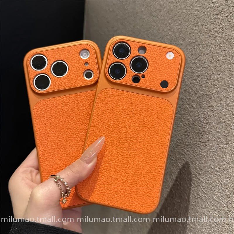 ins qabaqcıl ikinci dəyişiklik 17 litchi naxışı iPhone17promax Apple 15 mobil telefon qutusu 16ProMax yeni 12 barmaq izinə qarşı 13 kişi və qadın 14Plus cüt 17promax payız əleyhinə örtük