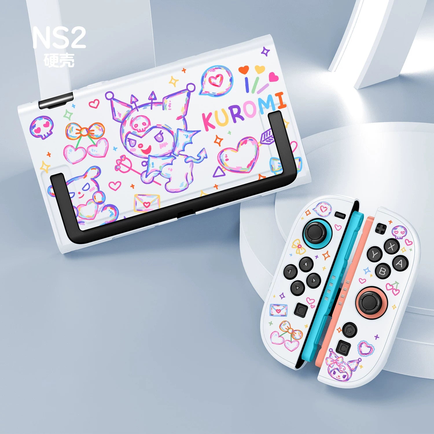SWITCH OLED qoruyucu qutu Switch2 qoruyucu qutu sevimli sərt qabıqlı əsas qoruyucu qutu Tuya Kuromi