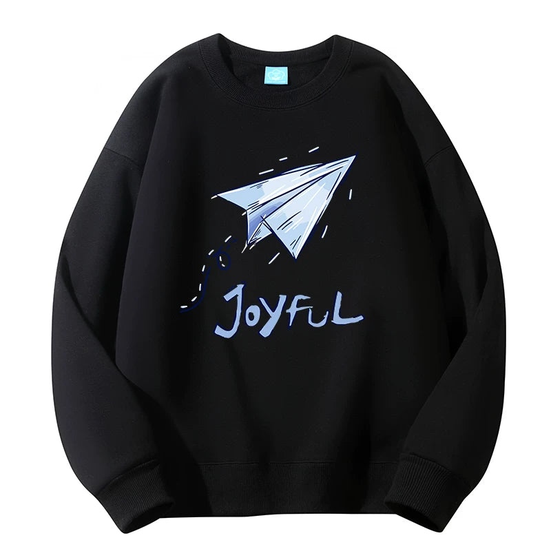 GLM Kişi və Qadınlar üçün Yun Astarlı Dəyirmi Yaxalı Sviter, Payız/Qış İstiliyi, Ağır Çəkili Stil, Amerika Boş Forması, Dəbli Brend Əsas Qat, Kişi Geyimləri