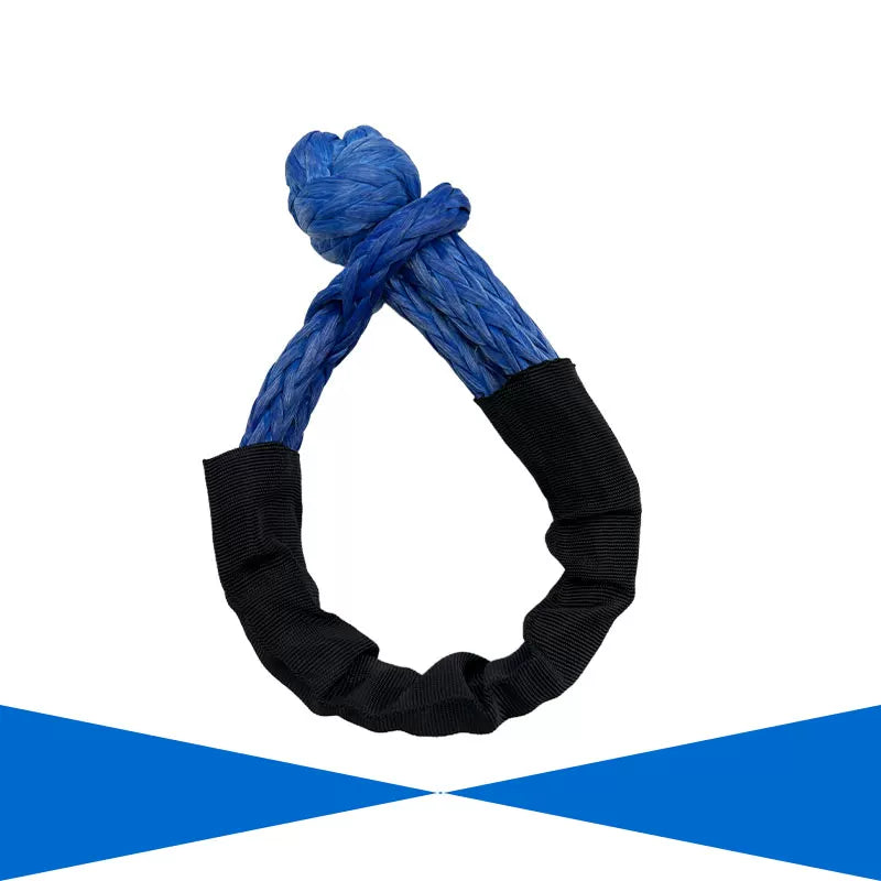 Ultra-high molecular weight polymer soft shackle rope, fiber braid shackle rope, soldered tow rope, outdoor towing rope, 17 tons