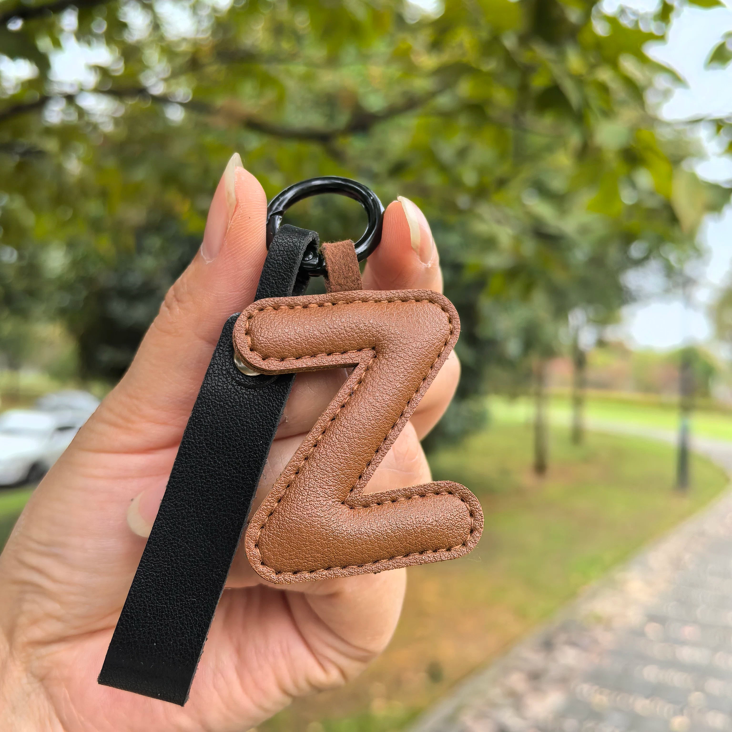 Şokoladlı İngilis hərfli açar zənciri avtomobil açar zənciri çantası aksesuarı mobil telefon cazibəsi ST