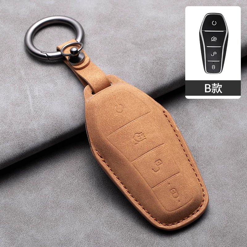 Xüsusi BYD Han EV açar qapağı, Qin Plus dmi Song Pro Tang Dolphin E9 möhürlü avtomobil açar qutusu və toka