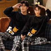 cütlük pijama dəsti qış qadın kişilər pijama ev geyimləri pijama