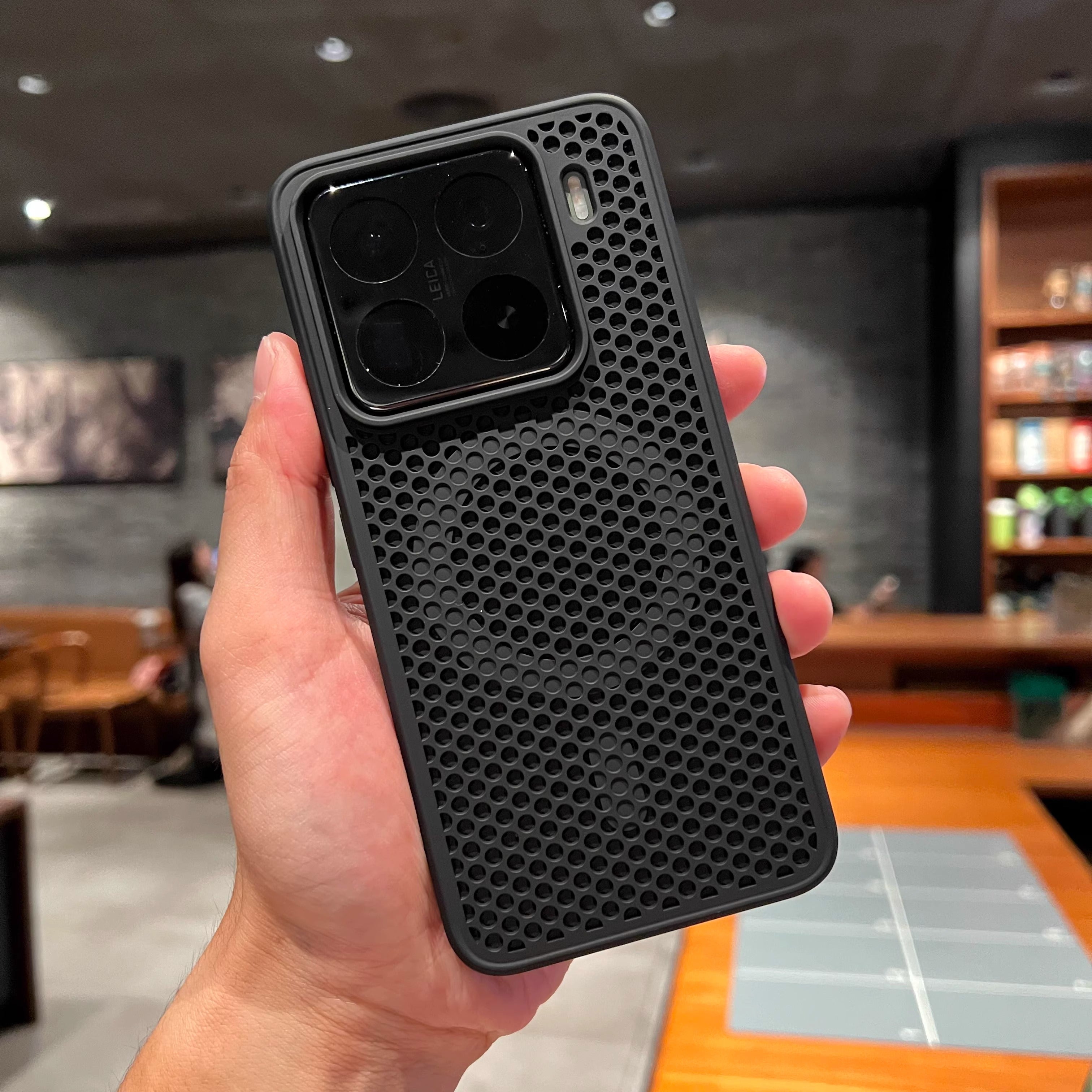 Maqnetik simsiz şarj soyutma pətək nəfəs alan Xiaomi 15/14pro cib telefonu qutusu 13 Redmi K70 Extreme Edition təmiz qara K60 düşməyə qarşı k80 yüksək səviyyəli kişilər üçün sadə Magsafe yuvası yumşaq