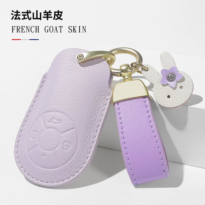 Euler Good Cat açar örtüyü, qadın Good Cat GT Lightning Cat orijinal dəri avtomobil açar örtüyü, balet pişik açar zəncirinə uyğundur