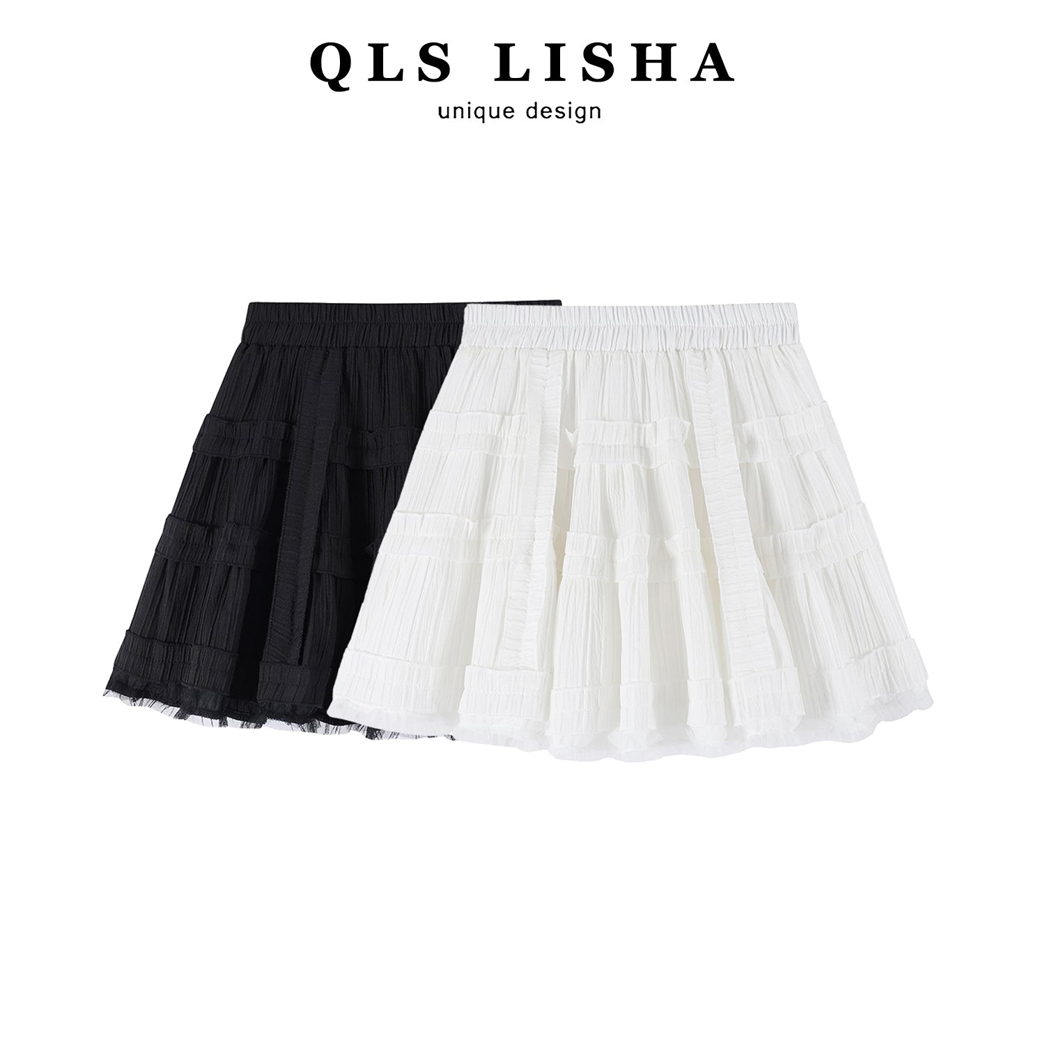 2024 Yaz/Yay Yeni Stilində Qadınlar üçün Super Fairy Şişkin Tort Ətəyi, Yüksək Bel, Arıqladıcı Dizayn, Ekspozisiyaya Qarşı A-xəttli Ətək