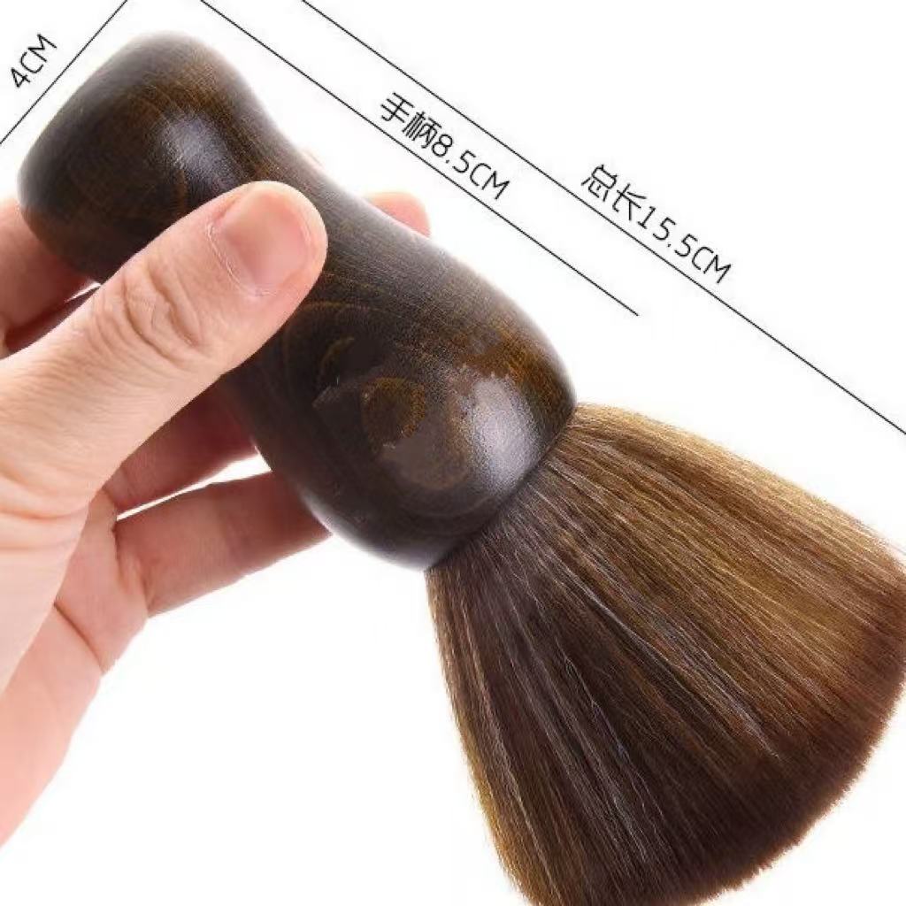 Bərbər professional fırça bərbər lif yumşaq tük fırça süpürmə saç təmizləmə fırçası qırıq saç fırçası ev bərbəri və təraş
