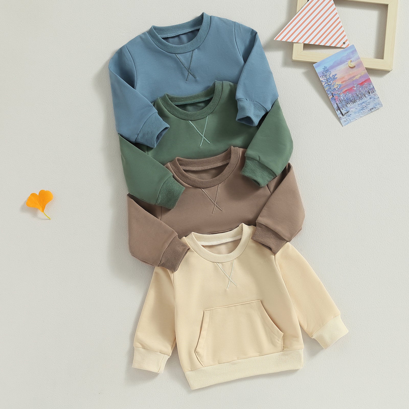 Bərk Təsadüfi Uşaq Sweatshirt Payız Qızlar Oğlanlar Geyimləri Uzun Sl