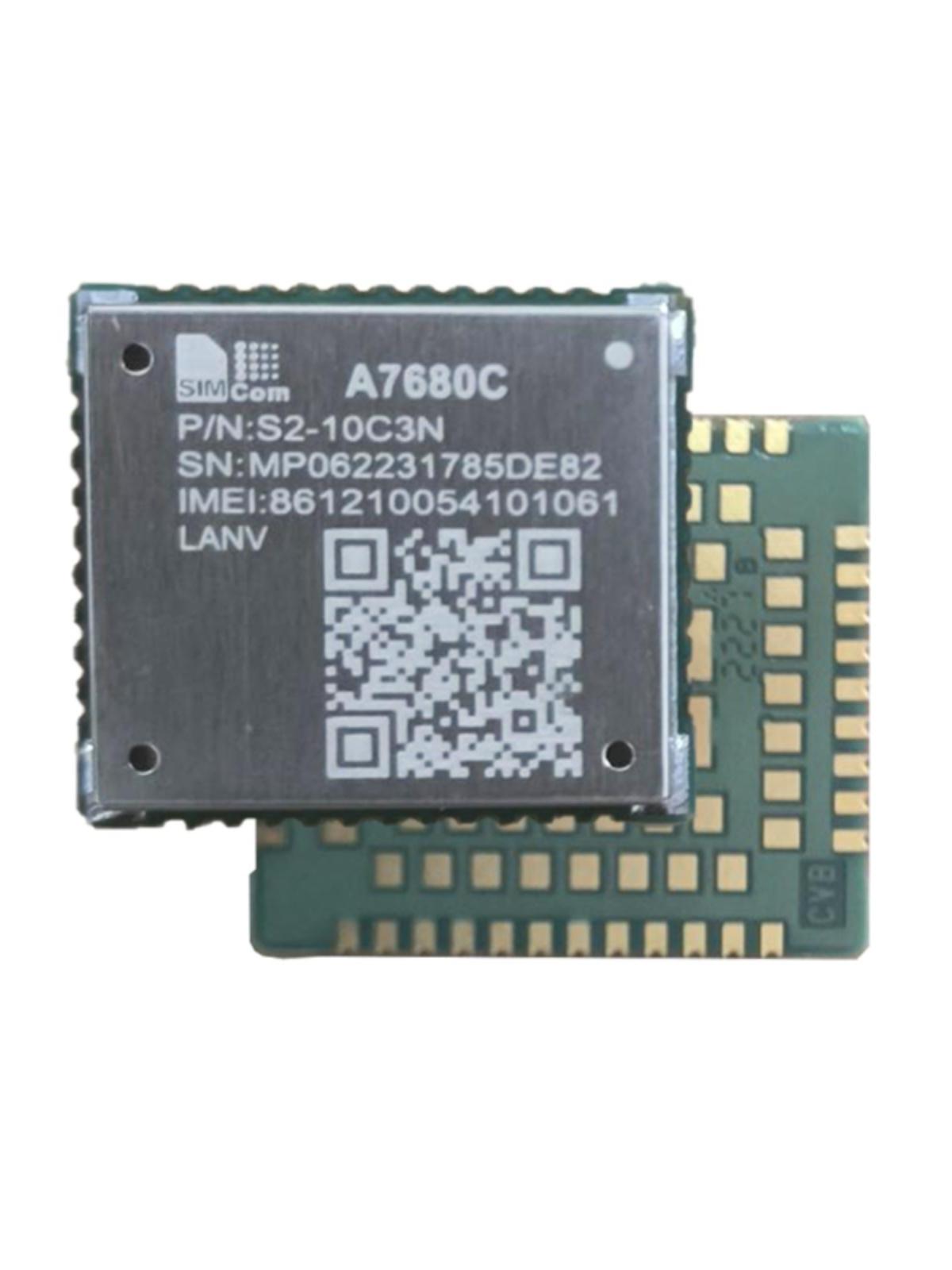 SIM800C qlobal kiçik ölçülü 4G ilə uyğun olan SIMCom/SIM A7680C CAT1 modulu aparatı