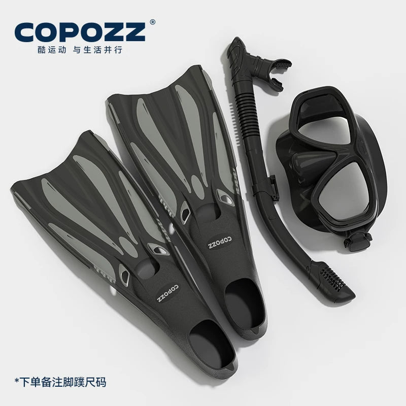COPOZZ dalğıc üzgəcləri pulsuz dalğıc üzgüçüləri snorkeling Sambo böyüklər üçün peşəkar üzgüçülük məşq avadanlığı
