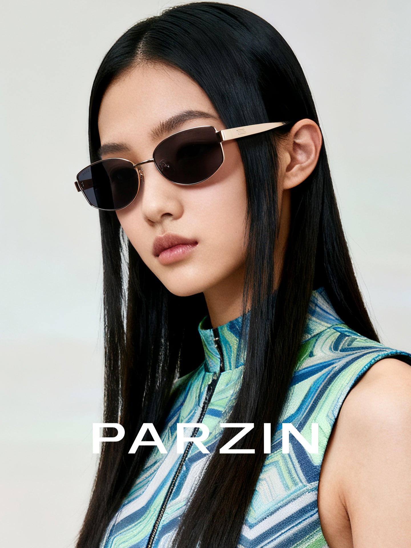 Parson və Fan Chengcheng'in qadınlar üçün eyni üslublu miyopiyalı gün eynəkləri, retro köhnə pul üslubu, kişilər üçün reçeteli günəş eynəkləri ilə uyğunlaşdırıla bilər PJ8602