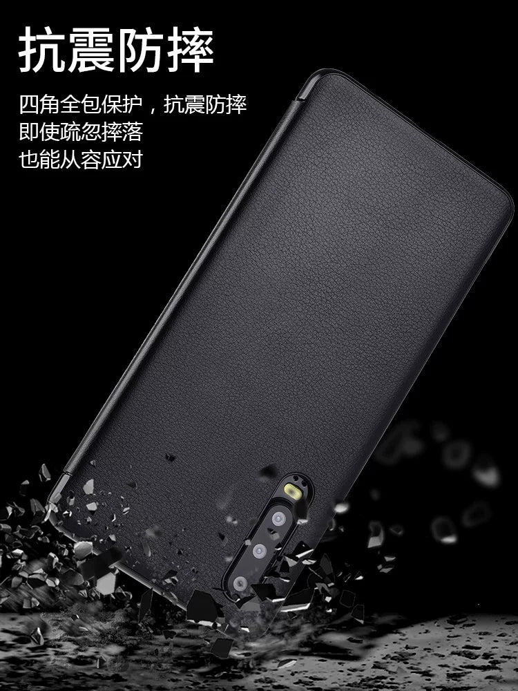 Huawei p30pro mobil telefon qutusu mate30pro ağıllı dəri qutu üçün uyğundur, flip örtüyü pura80 qoruyucu örtük mt70 hər şey daxil olmaqla, düşməyə qarşı mate20x versiyası kişi və qadın ultra nazik mate40/P60 əyri ekran