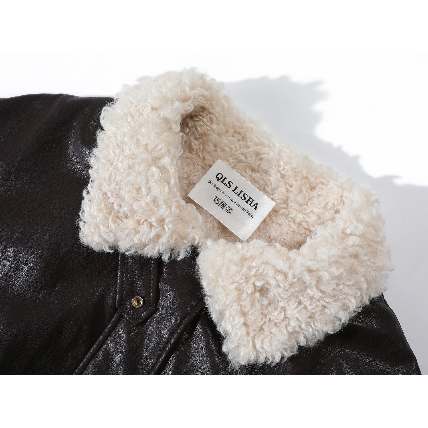 Cholisa Koreya üslubunda şık dəri gödəkçə, qadınlar üçün unikal və gözəl qış tüklü palto, 2025 yeni model, qalınlaşdırılmış.