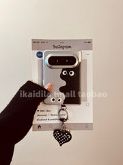 Ön çərçivə ilə Huawei puraxmax mobil telefon qutusu üçün uyğundur Purax2 böyük geniş qatlama ekranı HUAWEI cizgi filmi şəxsiyyəti qara pişik puraxmax kolleksiya versiyası asqılı elektrokaplama qoruyucu qutu ilə sevimli