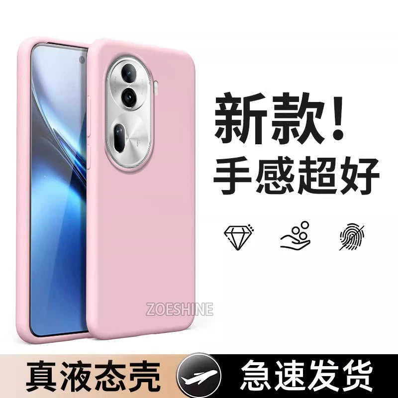 Opporeno11 mobil telefon qutusu üçün uyğundur maye silikon yeni opporeno11pro yüksək səviyyəli hər şey daxil olmaqla düşməyə qarşı Opporeno11pro yumşaq silikon sadə qoruyucu örtük kişilər və qadınlar üçün