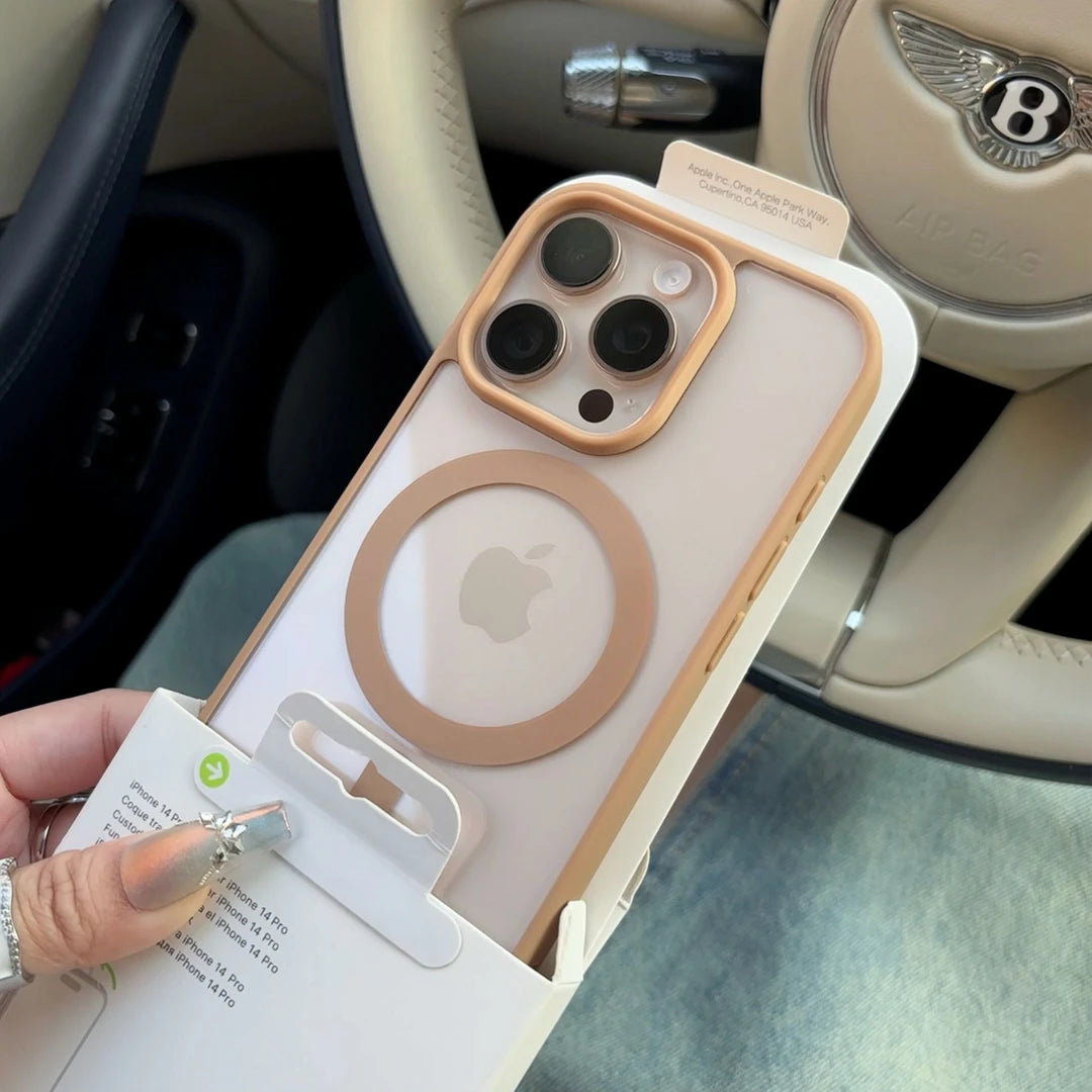 Apple 17promax mobil telefon üçün uyğun yüksək dərəcəli dəri hiss edən səhra qızılı maqnit qutusu iphone 14pm düşməyə qarşı 11 yeni 15pro kişilər və qadınlar 12/13pm sadə 16plus sərt qabıq 13 qoruyucu örtük