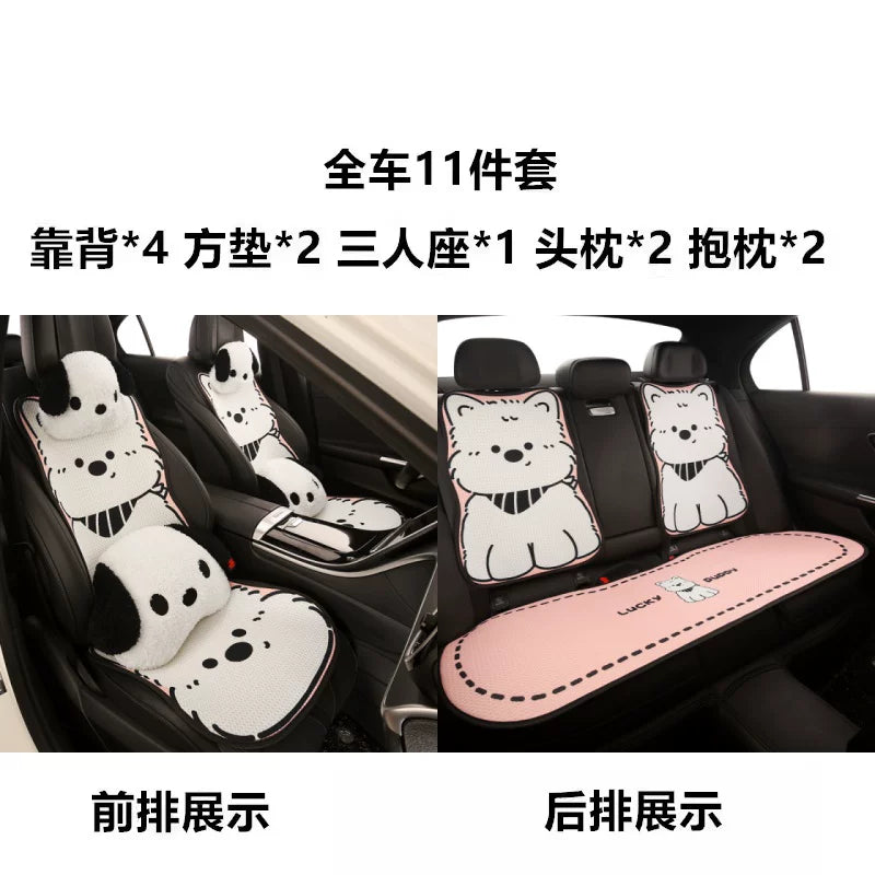 Yeni avtomobil oturacağı yastığı, bütün fəsillər üçün cizgi filmi oturacağı yastığı, qış avtomobil oturacağı üzlüyü, tək sürücü oturacağının yarımörtüklü örtüyü.