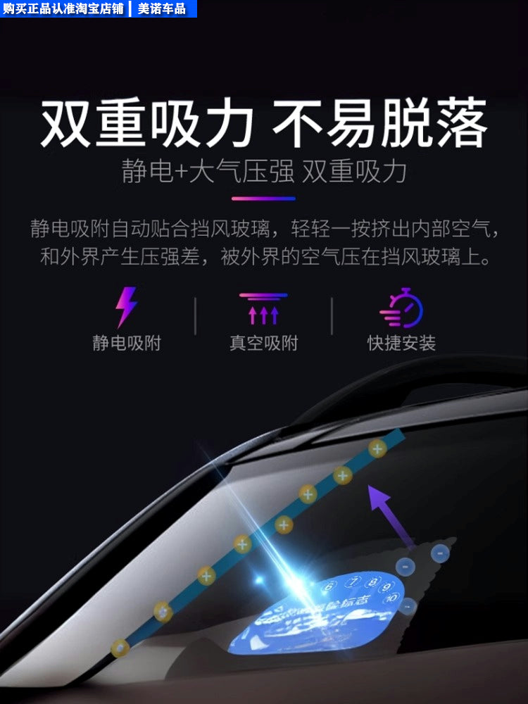 Avtomobillər üçün şəffaf elektrostatik stikerlər, ETC tablosuna, sığorta sertifikatlarına, illik yoxlama stikerlərinə və nəqliyyat vasitəsinin yoxlama stikerlərinə uyğundur.