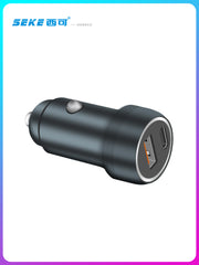 Xico C18 Car Charger - 2 in 1 USB Multifunction Cigarette Lighter - PD 30W Fast Charger for Tablets, Phones and Cars