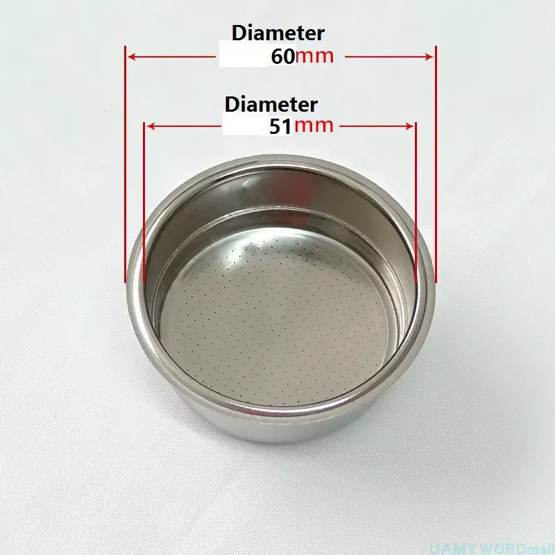 Dipsiz qəhvə sapı hunisi 51mm Dongling Baicui Bear İtalyan qəhvə maşını yüksək təzyiqli filtr aksesuarları üçün uyğundur
