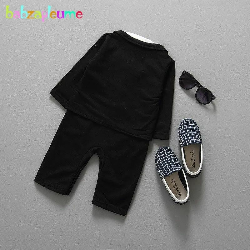 Oğlan Oğlanları üçün Körpə Geyimləri Yenidoğulmuş Ad Günü Uşaq Gödəkçə Şalvarı