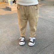 Oğlanlar üçün təsadüfi şalvarlar Bərk uşaq geyimləri Uşaq problemi